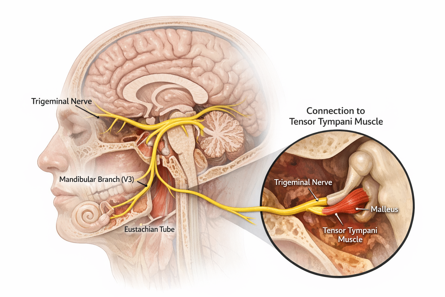 삼차신경과 고막장근